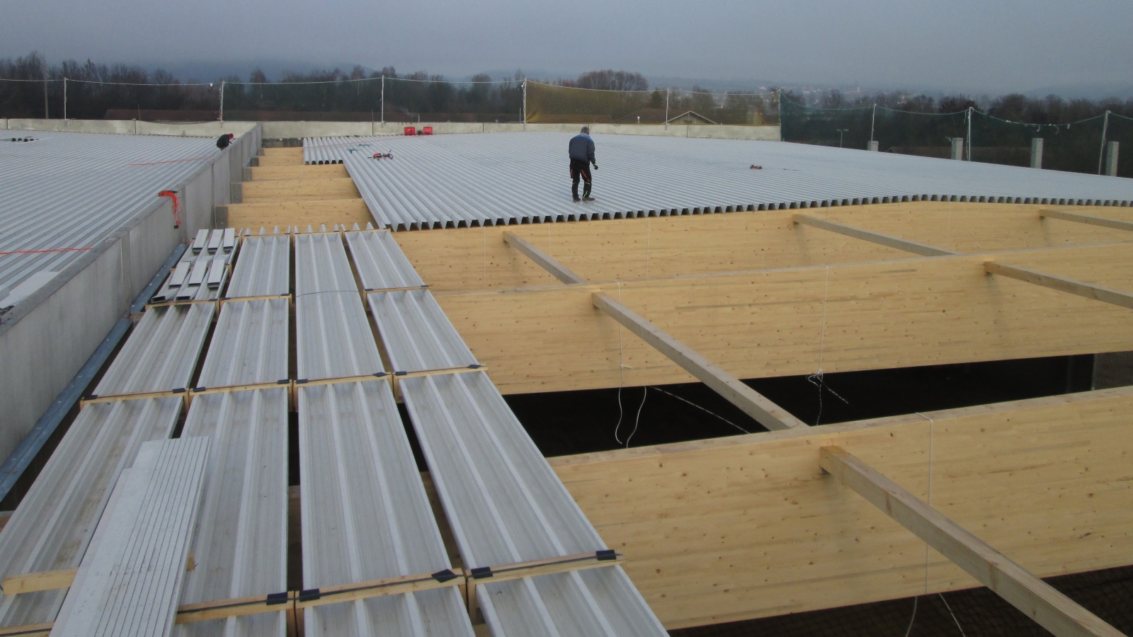 Beiselen Ulm Baustelle Dach