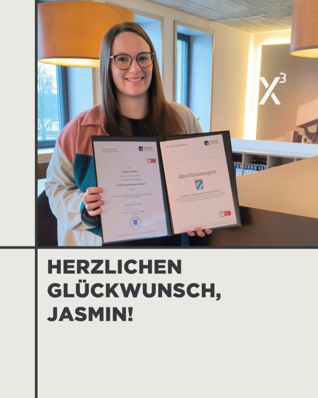 🎉 Glückwunsch, Jasmin – was für eine Leistung! 🎉
Jasmin Monin hat es bewiesen: Weiterbildung und Familie schließen sich nicht aus! Neben zwei Schwangerschaften und Teilzeitarbeit absolvierte sie erfolgreich ihr Fernstudium zur staatlich geprüften Bautechnikerin -  ein Abschluss auf Niveau 6, gleichgestellt mit einem Bachelorabschluss.

Drei Jahre Disziplin, Lernen nach Feierabend und samstäglicher Unterricht haben sich ausgezahlt. Wir bei Statix sind begeistert von dieser Leistung!

#statix #leipheim #weiterbildung #bautechnik #teamwork #karriere #statiker