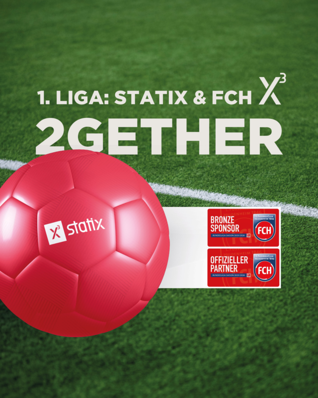 🏟️ Drittes Jahr Bundesliga. Siebtes Jahr Partnerschaft.
Wir freuen uns sehr, den 1. FC Heidenheim seit 2019 als Sponsor zu begleiten – und auch in der Saison 2025/2026 wieder an der Seite des Vereins zu stehen, der nicht nur sportlich, sondern auch wirtschaftlich Maßstäbe in der Region setzt.

⚽ Als stolzer Teil des größten Business-Netzwerks zwischen Augsburg und Stuttgart teilen wir mit dem FCH Werte wie Verlässlichkeit, Bodenständigkeit und regionale Verbundenheit.
Die Entwicklung des Vereins – vom Aufstieg in die Bundesliga bis hin zur Teilnahme an der UEFA Conference League – ist beeindruckend und zeigt, was mit Leidenschaft und Teamgeist möglich ist.
 

🤝 Die Statix GmbH und der 1. FC Heidenheim – eine Partnerschaft, die auf gemeinsamen Überzeugungen basiert und auch in Zukunft weiter wachsen wird.

#NurDerFCH #FCH2025 #Bundesliga #PartnerschaftMitLeidenschaft #statix #sponsoring #statiker #leipheim #heidenheim