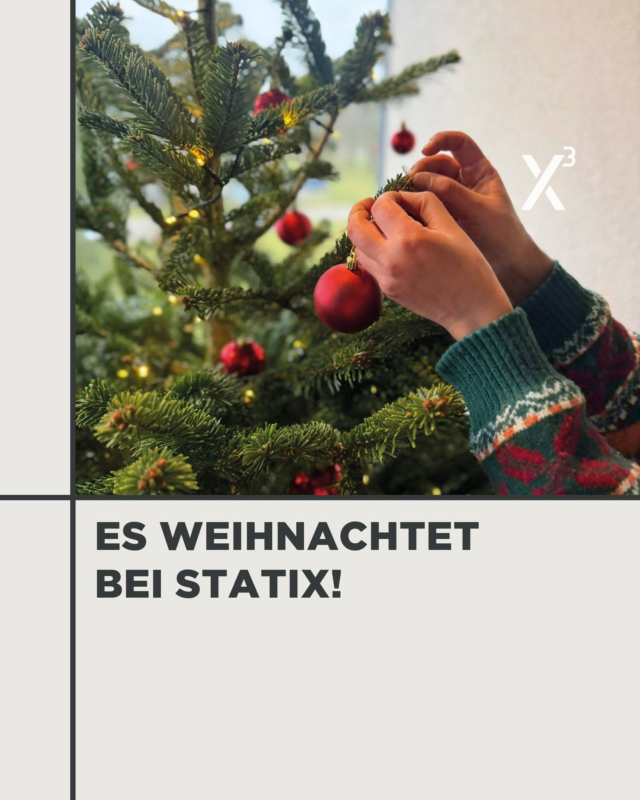 🎄 Es weihnachtet bei Statix!
Die Weihnachtszeit startet offiziell, wenn unser Team den Weihnachtsbaum ins Büro bringt und gemeinsam schmückt. Mit viel Liebe zum Detail, einer Portion Deko-Perfektionismus und guter Laune.

Jetzt kann Weihnachten kommen – wir sind bereit.

Und ihr? Steht euer Baum schon? Verratet es uns in den Kommentaren.

#statix #leipheim #weihnachtsstimmung #teamspirit #firmenkultur #xmasvibes #advent