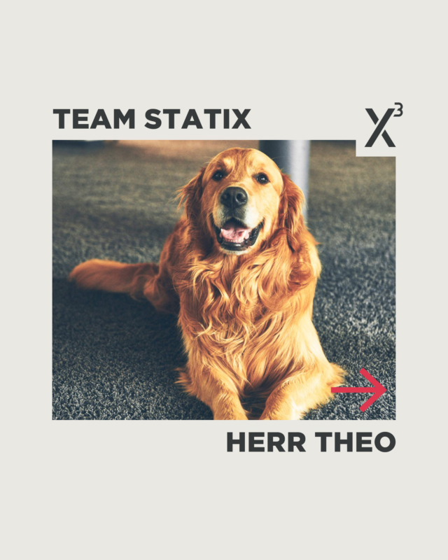𝗗𝗮𝘀 𝗶𝘀𝘁 𝗛𝗲𝗿𝗿 𝗧𝗵𝗲𝗼. 
Golden Retriever, Bürohund und fester Bestandteil unseres Büroalltags. 

Wenn Herr Theo bei STATIX unterwegs ist, schaut er gerne mal bei den Kolleginnen und Kollegen vorbei. Seine fachliche Unterstützung bei der Tragwerksplanung hält sich zwar in Grenzen – seinen Beitrag zu einer angenehmen Atmosphäre im Team sollte man aber nicht unterschätzen. 

Denn ein Arbeitsplatz besteht für uns nicht nur aus Projekten, Plänen und Berechnungen. Entscheidend sind auch die Menschen, das Miteinander und ein Umfeld, in dem man sich gerne aufhält. 

Und dazu gehört bei uns eben auch Herr Theo.

#statix #leipheim #teamstatix #bürohund #goldenretriever #arbeitskultur #teamwork #ingenieurbüro